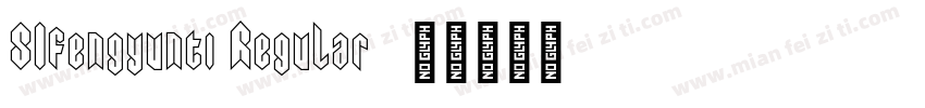SIfengyunti Regular字体转换